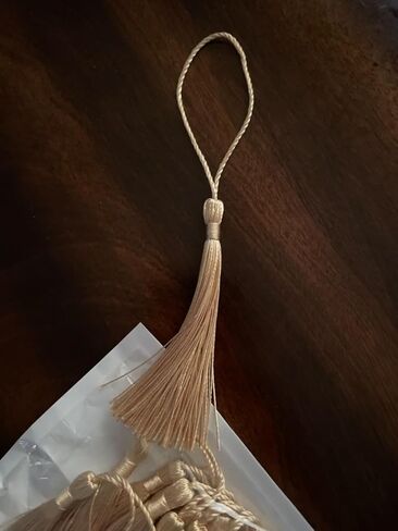 100 Pcs 13cm/5 Inch Silky Mini Tassels with Loops for Making Handmade Soft Craft, DIY Projects, Bookmarks, Yellow in Saudi Arabia