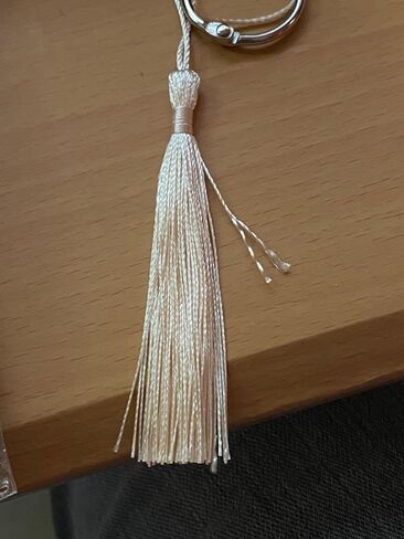 100 Pcs 13cm/5 Inch Silky Mini Tassels with Loops for Making Handmade Soft Craft, DIY Projects, Bookmarks, Yellow in Saudi Arabia