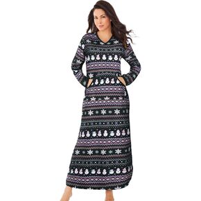 Dreams & Co. Plus Size Long Printed Sleep Shirt in Kuwait