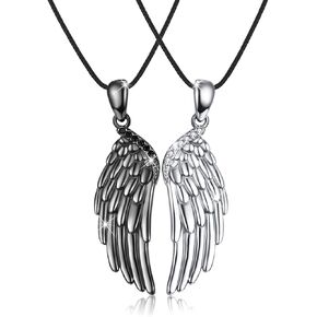 OHAYOO Dragon Phoenix Matching Necklace for Couples 925 Sterling Silver Yin Yang Pendant Necklaces for Couples Jewelry for Him and Her in Kuwait