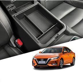 متوافق مع (2PACK) منظم وحدة التحكم المركزية Nissan Sentra 2020-2025، لإدراج منظم وحدة التحكم Sentra، صندوق تخزين مسند الذراع المركزي Sentra 2020-2025 in Kuwait