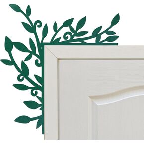 Urbraneco Floral Window and Door Corner Accent Leaf Corner Topper Decor Metal Hanging Decor for Door Corner in Kuwait