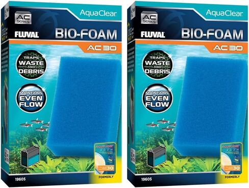 Fluval - Bio-Foam for AC30 Power Filter – Foam Construction for Use in Freshwater & Saltwater Aquariums in Saudi Arabia