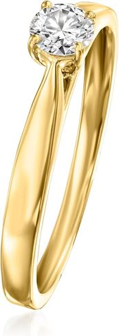 Ross-Simons 0.25 Carat Lab-Grown Diamond Solitaire Ring in 18kt Gold Over Sterling in Saudi Arabia