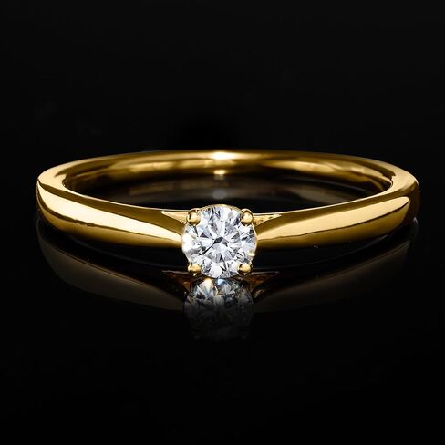 Ross-Simons 0.25 Carat Lab-Grown Diamond Solitaire Ring in 18kt Gold Over Sterling in Saudi Arabia