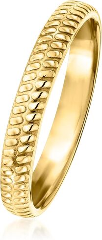 Pure Collection by Ross-Simons Italian 14kt Yellow Gold Textured Ring in Saudi Arabia