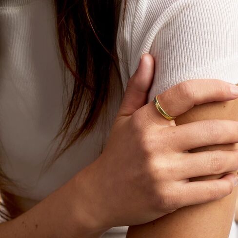 Pure Collection by Ross-Simons Italian 14kt Yellow Gold Textured Ring in Saudi Arabia
