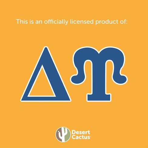 Desert Cactus Delta Upsilon Neck Tie Delta Upsilon Fraternity Greek Formal Occasion 100% Polyester Necktie with Logo, Officially Licensed (Style A) in Saudi Arabia