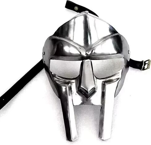 MF Doom Gladiator Mask Madvillain 18g Mild Steel Halloween Medieval Gladiator Costume Mask Re-Enactment Adult Custom Crafted in Saudi Arabia