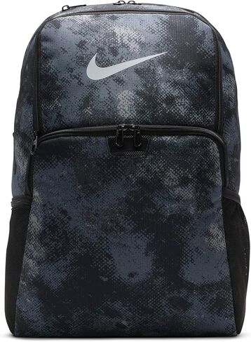 حقيبة ظهر Nike Brasilia للبالغين من الجنسين (كبير جدًا، 30 لتر) (رمادي حديدي/أسود/رمادي دخاني فاتح) in Saudi Arabia