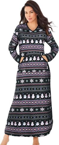 Dreams & Co. Plus Size Long Printed Sleep Shirt in Saudi Arabia