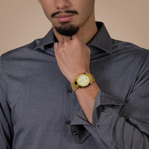 Rado - DiaStar Original Automatic - Men - Swiss Watch - Ultra-Shiny Yellow Gold couloured Ceramos and PVD Coated Stainless-Steel Case - Sapphire Crystal and 11 Light Blue Cubic Zirconia on a diamond powder decoration - 80 hours of Power reserve - Automati in Saudi Arabia