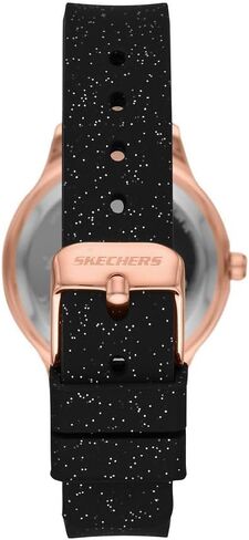 Skechers Women's Quartz Three-Hand Watch & Stackable Bracelet Gift Set, Color: Rose Gold, Black (Model: SR9025) in Saudi Arabia