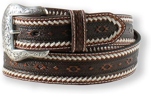 ARIAT Men's Southwest Buck Stitched Tan Belt in Kuwait
