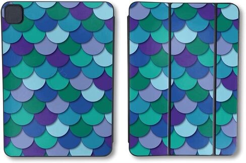 Carbon Fiber Skin Compatible with Apple Smart Folio for iPad Pro 11-inch (M4) 2024 - Purple Kaleidoscope - 3M Vinyl Protective Decal Cover - Easy to Apply | Crafted in The USA by MightySkins in Saudi Arabia