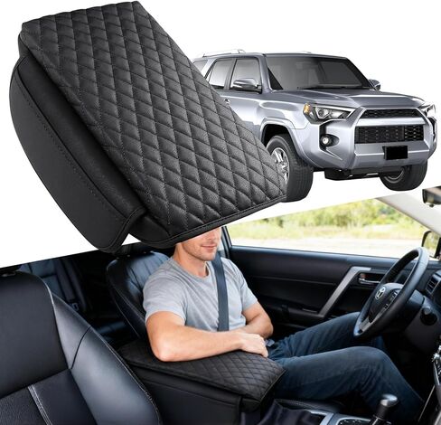 Center Console Cover For Jeep Wrangler JL/JLU 2018-2023 2024 2025 Accessories,Middle Console Armrest Cover For Jeep Wrangler JL/JLU Gladiator JT 2020-2025 Leather Arm Rest Pad Cushion With Pockets in Kuwait