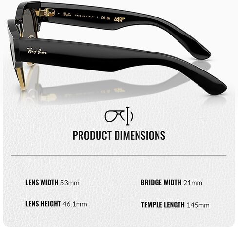 Ray-Ban RB0316S MEGA CLUBMASTER BLACKED OUT COLLECTION Square Shaped Sunglasses with Official RAYBAN Eyewear Kit in Saudi Arabia