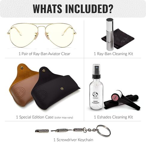 Ray-Ban RB3025 AVIATOR CLEAR EVOLVE Pilot Shaped Sunglasses for Men & Women with Official RAYBAN Eyewear Kit in Saudi Arabia