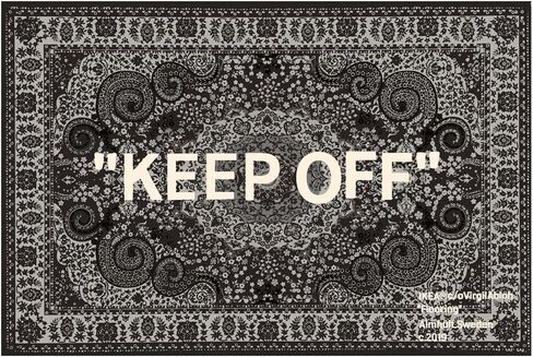 سجادة KEEP OFF - سجادة منطقة الكشمير البيزلي الكلاسيكية على شكل زهرة الكاجو - سجادة ديكور المنزل Hypebeast - 20 * 32 بوصة (50 * 80 سم) ممسحة أرجل/سجادة حمام/سجادة ترحيب - سجادة أرضية فنية ممتازة in Saudi Arabia