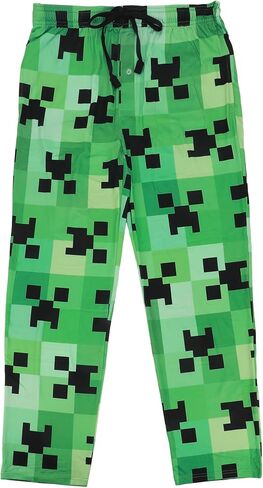 Minecraft Creeper All-Over Print Men's Sleep Pajama Pants in Saudi Arabia