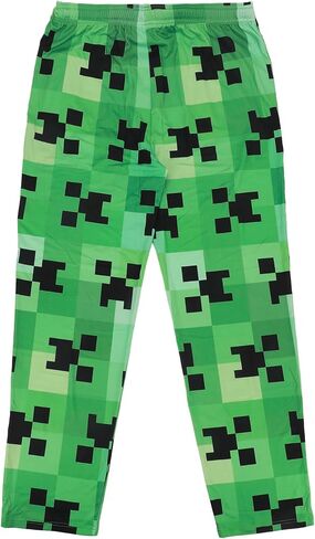 Minecraft Creeper All-Over Print Men's Sleep Pajama Pants in Saudi Arabia