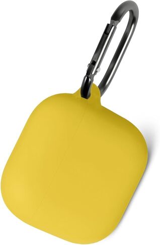 Geiomoo Silicone Case for Air Pods 4, Protective Cover with Carabiner (Black-1) in Kuwait