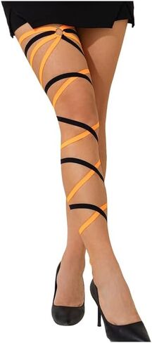 Black Harness Wrapped Elastic Thigh Chain Gothic Garter Leg Bandage Body Jewelry Festival Rave Stockings Thigh Jewelry in Saudi Arabia