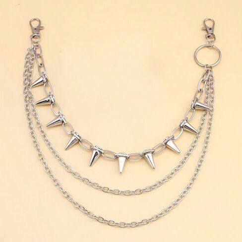 Triple Layer Rivet Waist Chain for Men Pants Decoration Accessory in Saudi Arabia
