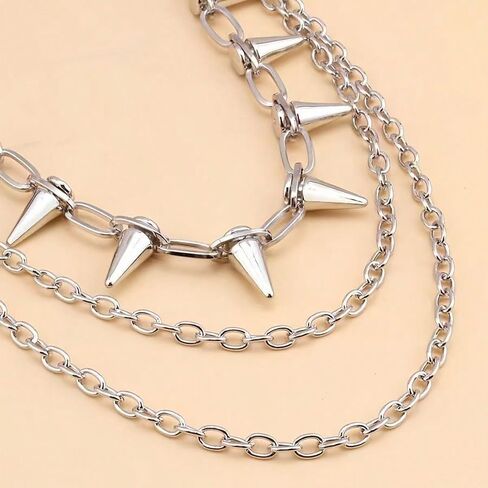 Triple Layer Rivet Waist Chain for Men Pants Decoration Accessory in Saudi Arabia