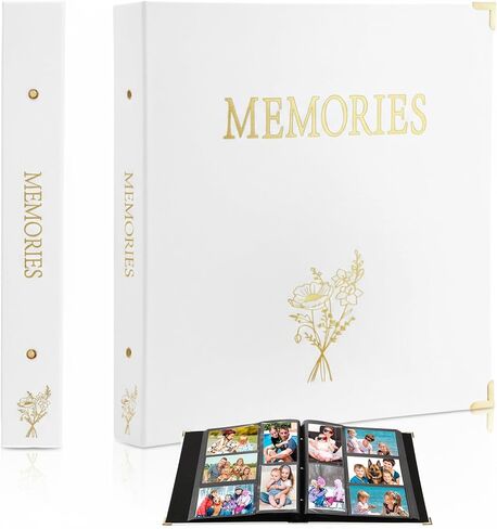 Yexiya PU Leather Photo Album 4x6" 500 Pockets Extra Large Capacity Hold Horizontal and Vertical Photos Family Wedding Anniversary Travel Picture Albums of Unique Memories in Saudi Arabia