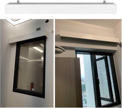 Adjustable White Curtain Box Valance - Aluminum Alloy Curtain Track, Perfect for Home Decor & Privacy, 1m to 7m Room Divider Rods, 12x12 cm Pelmet (600cm/19.7ft) in Saudi Arabia
