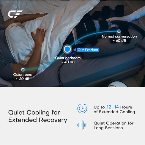 CF-3 Pro Cold Therapy Machine, 16.8QT Large-Capacity Ice Therapy System for Full Knee & Shoulder Coverage, Programmable Recovery System for ACL, TKR & Sports Training in Kuwait