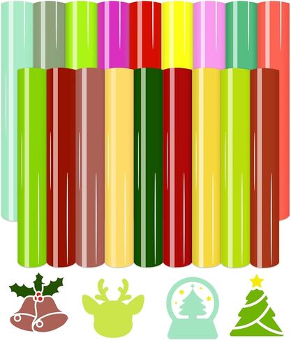 Christmas HTV Heat Transfer Vinyl 12Sheets 12×10in Iron on Vinyl in Saudi Arabia