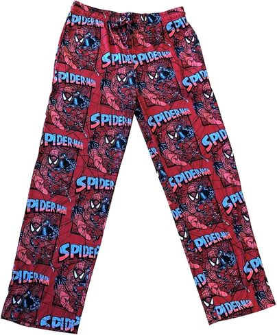 Marvel Spider-Man Web Slinger 90's All Over Comics Lounge Sleep Pants, Red, XX-Large in Saudi Arabia