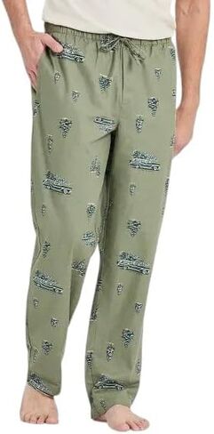 Life is Good. Men's Christmas Tree Classic Sleep Pant, Moss Green in Saudi Arabia