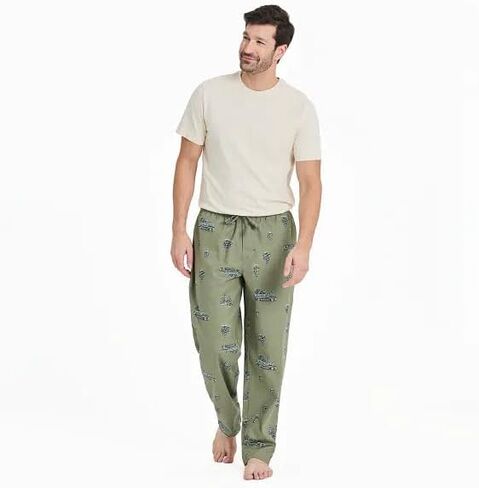 Life is Good. Men's Christmas Tree Classic Sleep Pant, Moss Green in Saudi Arabia