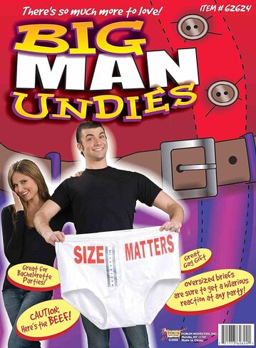 Forum Novelties Rubies Big Man Undies, One Size, As Shown in Saudi Arabia