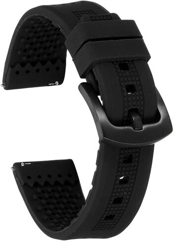 HARFINGTON Silicone Watch Bands Soft Quick Release Rubber Watch Bands with Buckle for Men Women in Saudi Arabia