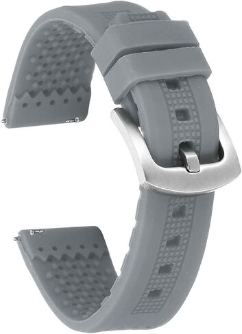 HARFINGTON Silicone Watch Bands Soft Quick Release Rubber Watch Bands with Buckle for Men Women in Saudi Arabia