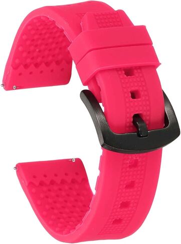 HARFINGTON Silicone Watch Bands Soft Quick Release Rubber Watch Bands with Buckle for Men Women in Saudi Arabia