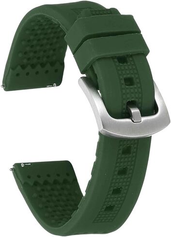 HARFINGTON Silicone Watch Bands Soft Quick Release Rubber Watch Bands with Buckle for Men Women in Saudi Arabia