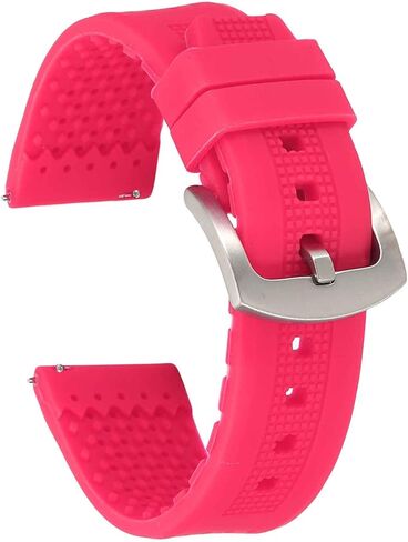 HARFINGTON Silicone Watch Bands Soft Quick Release Rubber Watch Bands with Buckle for Men Women in Saudi Arabia