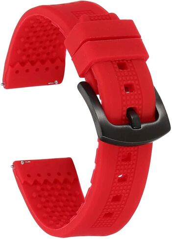 HARFINGTON Silicone Watch Bands Soft Quick Release Rubber Watch Bands with Buckle for Men Women in Saudi Arabia