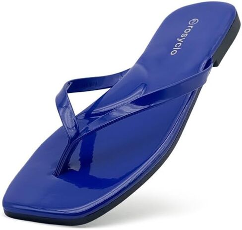 rosyclo Women’s Arch Support Flip Flops Comfortable Square Toe Sandal Women’s Flat Thong Sandals Casual Summer Beach Sandals in Saudi Arabia