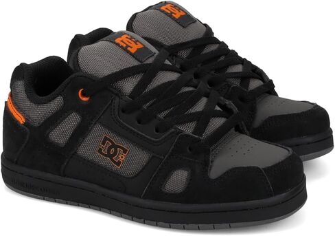DC Sneaker Skate Shoe, Dark Grey/Grey, 4 US Unisex Big Kid in Saudi Arabia