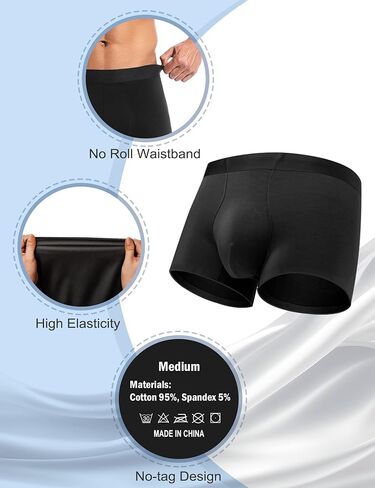 Varmax Incontinence Underwear for Men, Cotton Reusable Washable Leakproof Boxer Briefs, Heavy Flow Bladder Leak Men's Incontinence Underwear in Saudi Arabia