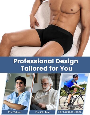 Varmax Incontinence Underwear for Men, Cotton Reusable Washable Leakproof Boxer Briefs, Heavy Flow Bladder Leak Men's Incontinence Underwear in Saudi Arabia