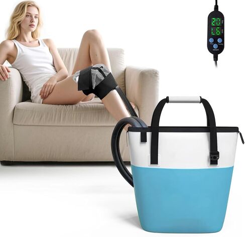 Ice Machine for Knee After Surgery, Programable & Poratable Cold Therapy Machine for Post-Surgery Care, Cold Therapy Machine for Knee Replacement, Use for Sports Injuries Cryotherapy, Shoulder, Ankle in Kuwait