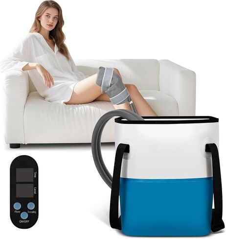 Ice Machine for Knee After Surgery, Programable & Poratable Cold Therapy Machine for Post-Surgery Care, Cold Therapy Machine for Knee Replacement, Use for Sports Injuries Cryotherapy, Shoulder, Ankle in Kuwait