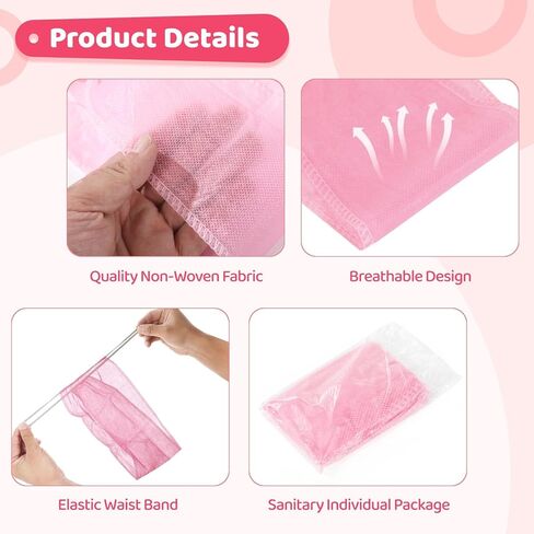 200 قطعة سراويل داخلية غير منسوجة للاستعمال مرة واحدة، سراويل داخلية وردية للنساء، سراويل داخلية للاستعمال مرة واحدة للتسمير بالرش، سراويل داخلية مسامية للساونا، المنتجعات الصحية، السفر، تسمير البشرة in Kuwait